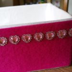 Pinkbox with a sparkly heart ribbon