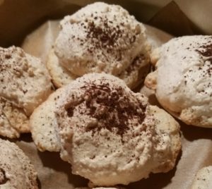 Almond Macaroons with Cocoa Powder