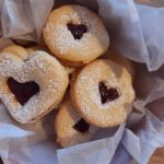 Heart Cookies in an open box