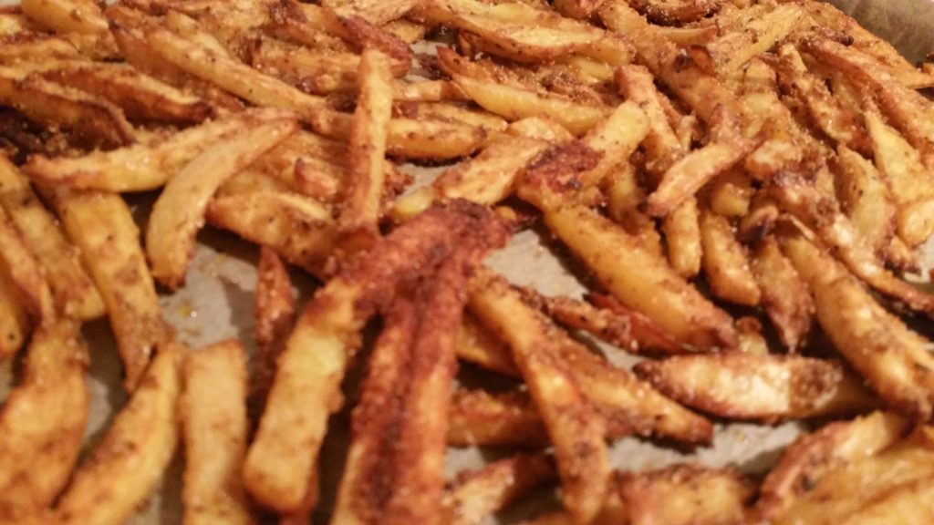 Finished Oven Fries