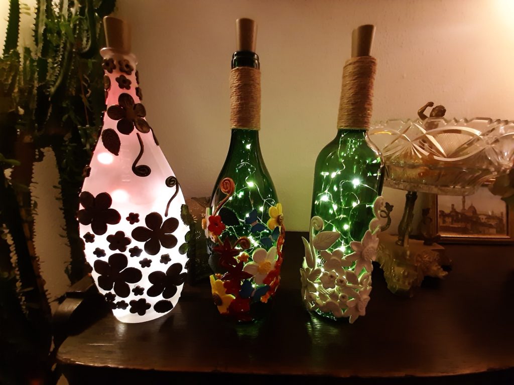 Bottle Art Luminaries